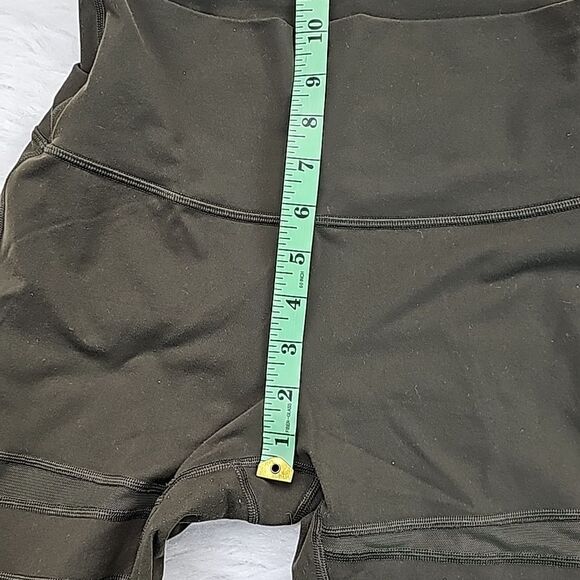 Lululemon High Times Mesh Tech Pants Olive Green‎ Medium size 8 - Picture 7 of 9